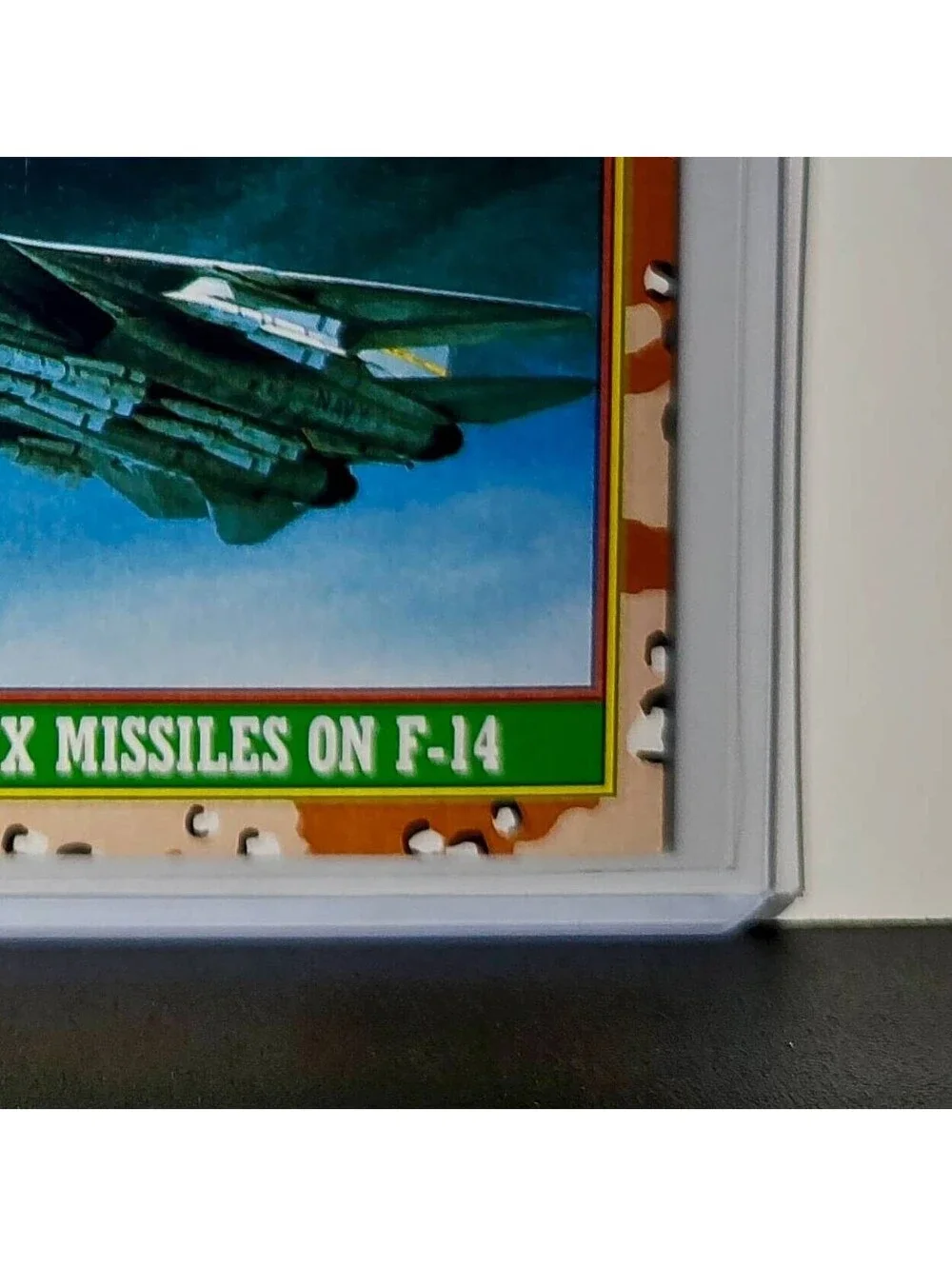 Phoenix Missiles on F-14 1991 Topps Desert Storm #23 Card - Picture 6 of 10